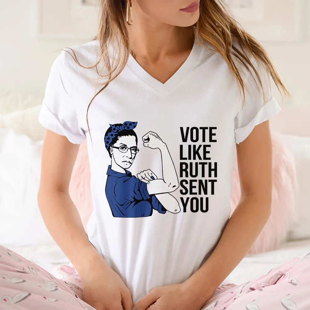 Women's V-neck T-shirt TSVW473