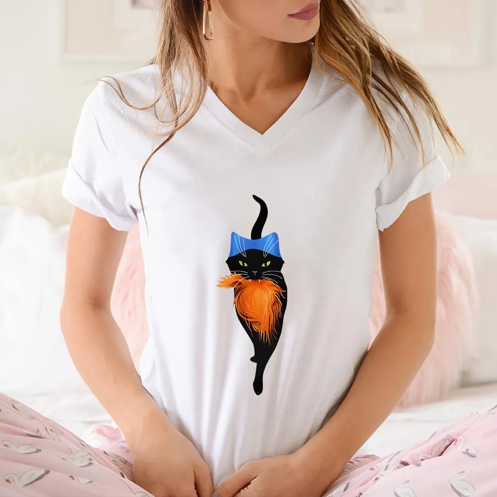 Women's V-neck T-shirt TSVW697