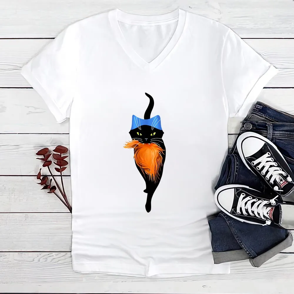 Women's V-neck T-shirt TSVW697