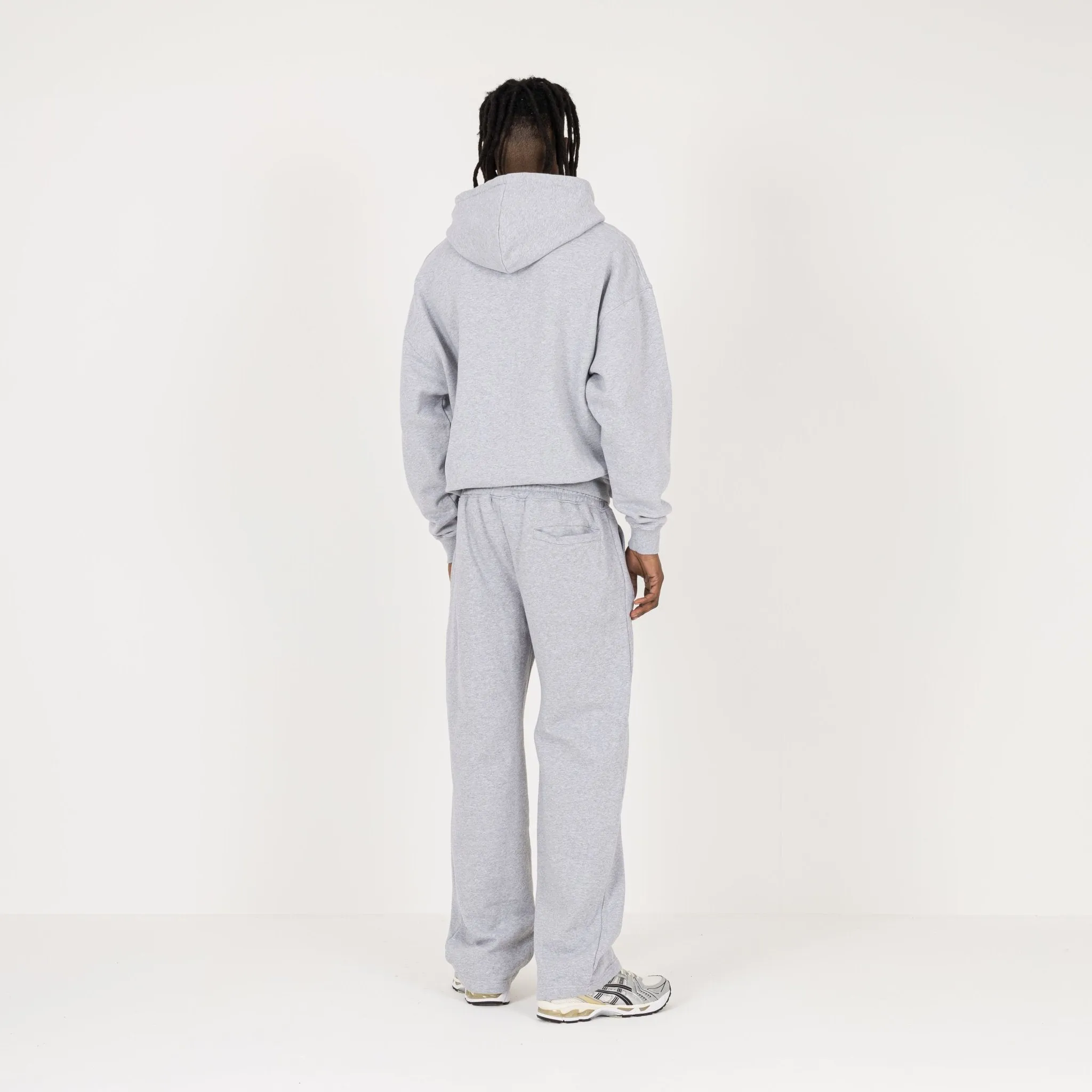 Zip Hoodie - Light Marl Grey