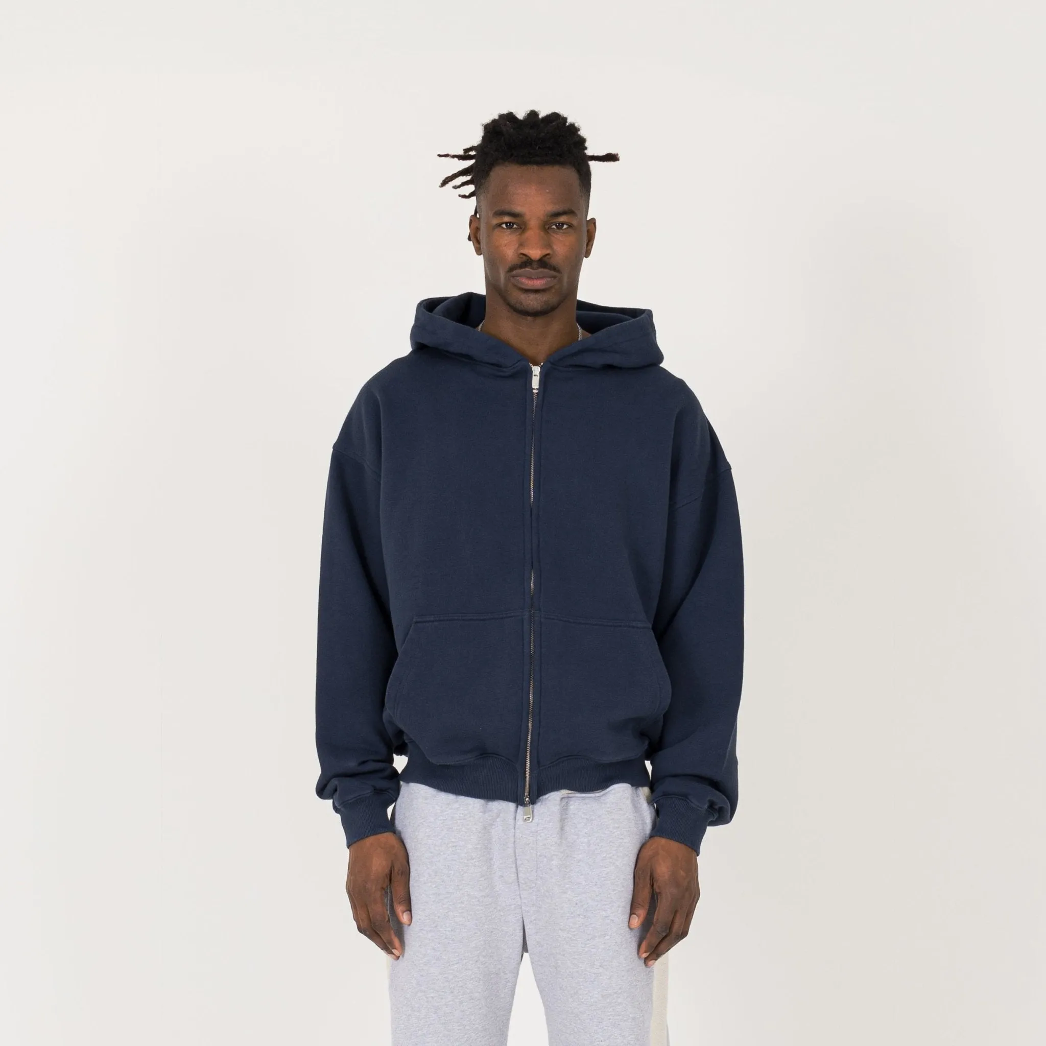 Zip Hoodie - Navy