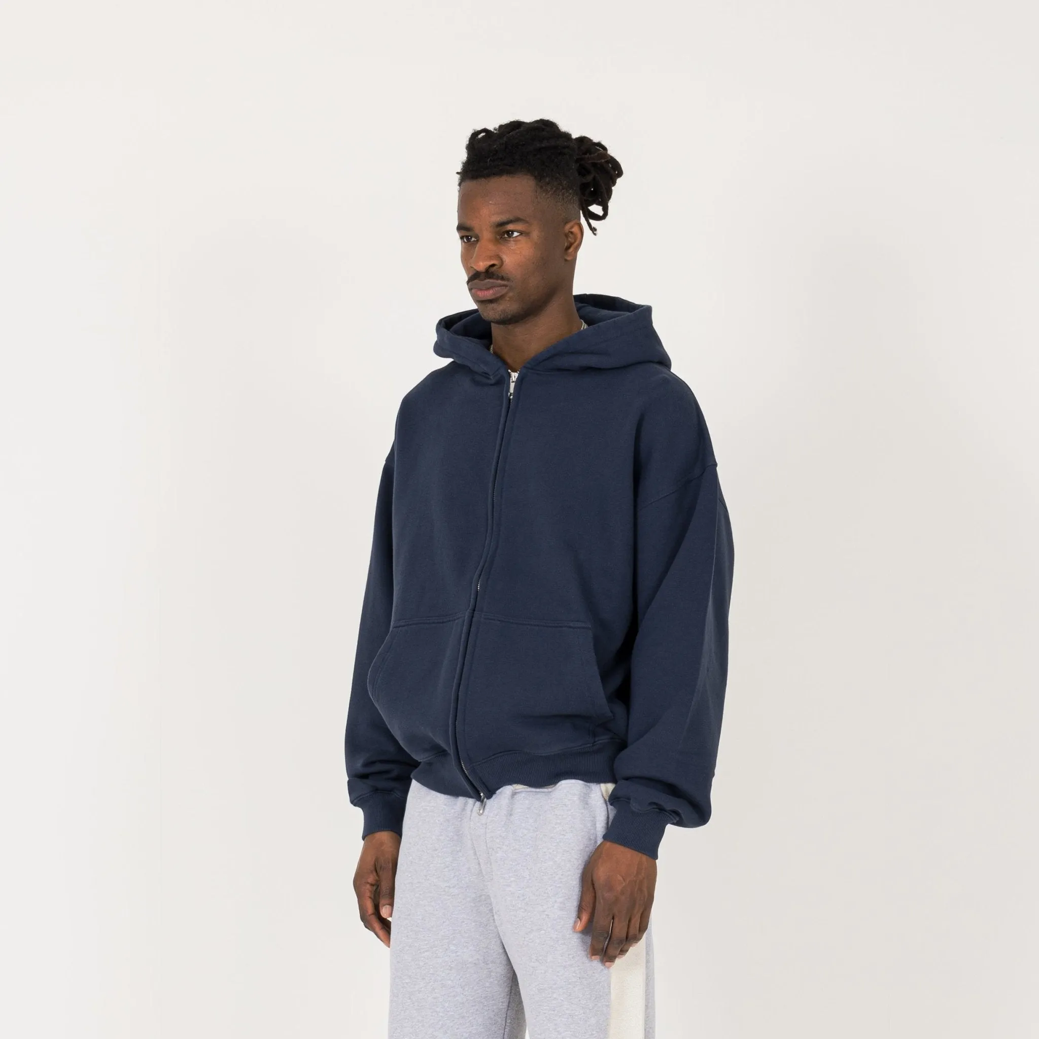 Zip Hoodie - Navy