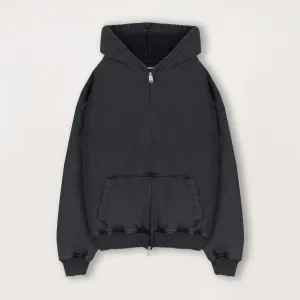Zip Hoodie - Vintage Black