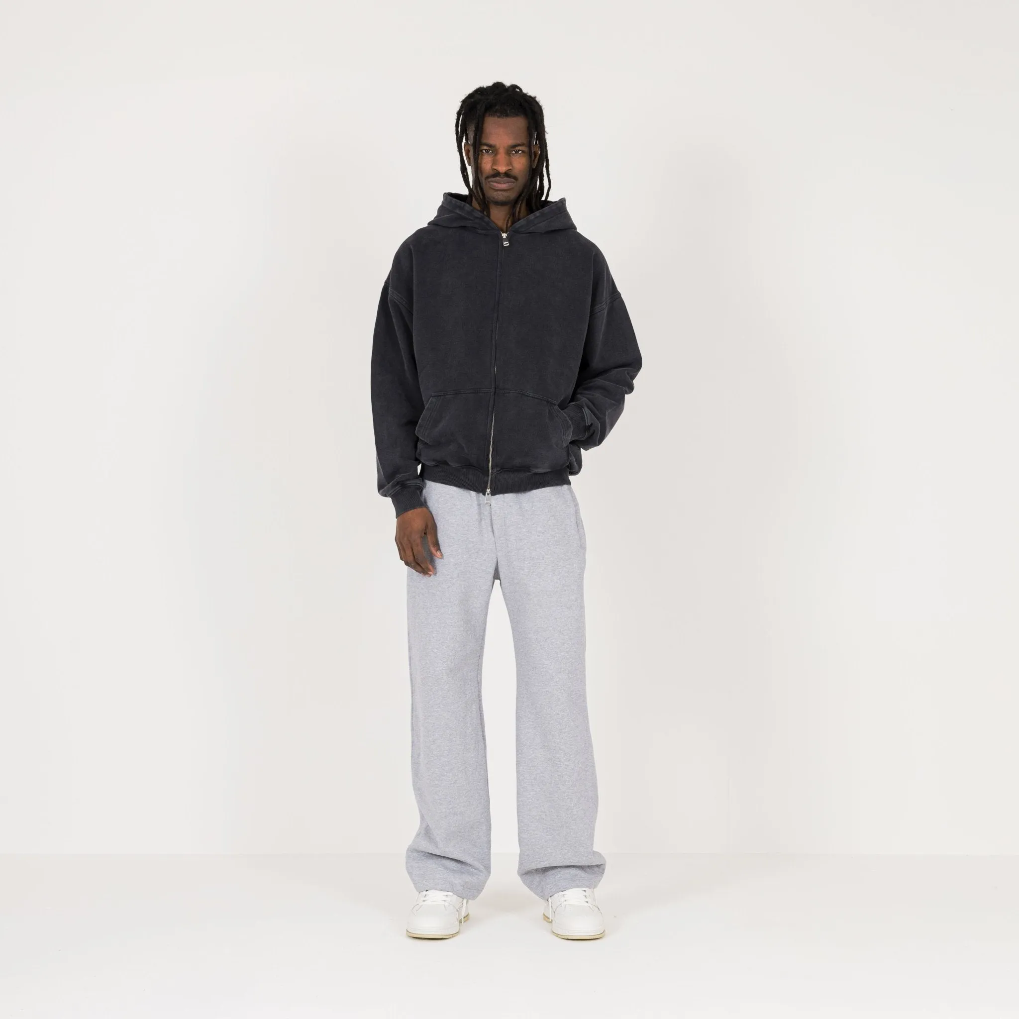 Zip Hoodie - Vintage Black